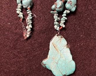 50%  OFF  Turquoise and Sterling necklace