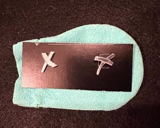 50%  OFF    Sterling Tiffany post earrings 