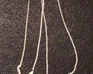 50%  OFF    Tiffany Sterling chain for the Infinity heart pendant