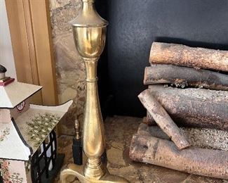 Fire place Brass Andirons 