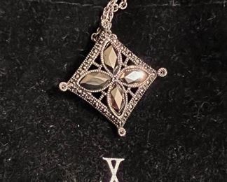 Judith Jack Sterling and marcasite nacklace