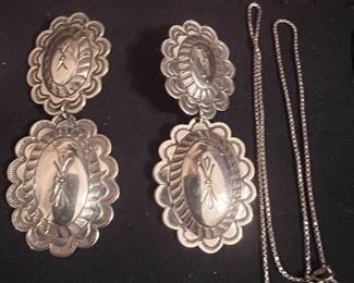 Sterling clip on earrings