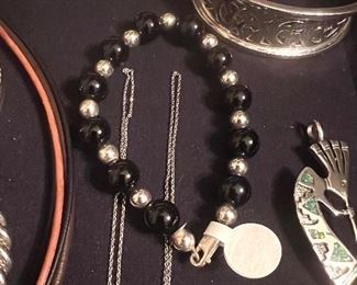 Sterling and Onyx bracelet  