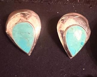 50%  OFF  Sterling & turquoise earrings