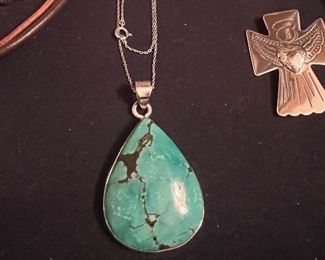 50%  OFF  Sterling & turquoise necklace