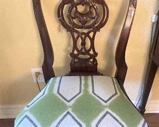 One of two matching chairs