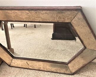 Hexagon shaped mirror