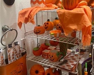 Lots of Halloween decorations