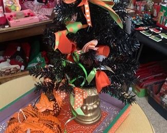 Pumpkin and Halloween tree