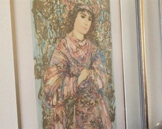 Edna Hibel art - signed and numbered