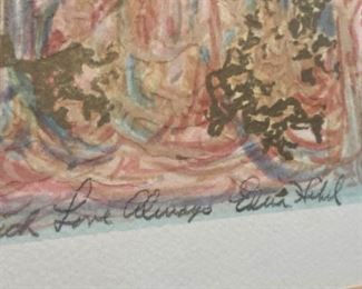 Edna Hibel art - signed and numbered