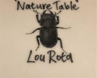 "Nature Table" plates by Lou Rota