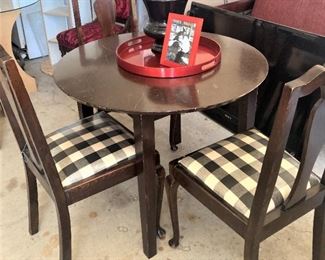 Small table and 3 chairs