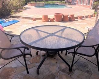 Patio table & 2 chairs