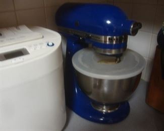 KitchenAid blue 10 speed mixer