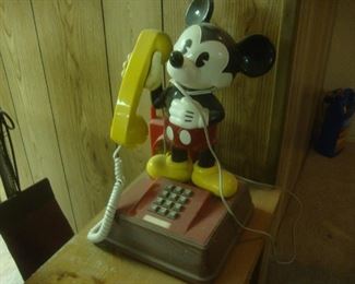 Mickey Mouse push button phone