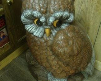 Large 24" porcelain owl