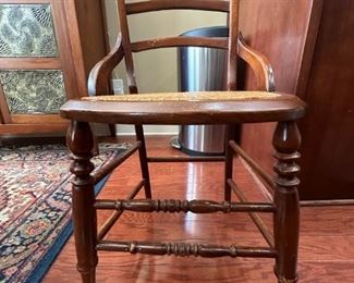 Set of 4 Cane Seat Chairs                                                    
29.75"H x 17"W x 16.5"D