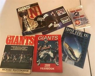 Giants yearbooks and misc. books