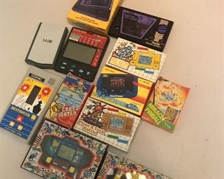 Good amount of vintage 70's-80's Handheld Games.