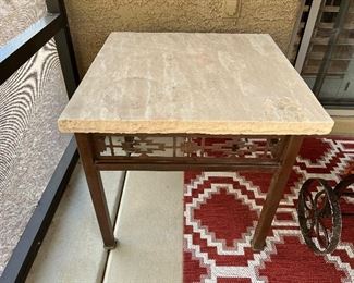 Patio slate side table - could be used inside as well