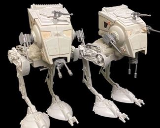 Pair 1982 Kenner Star Wars ATST Imperial Scout Walker