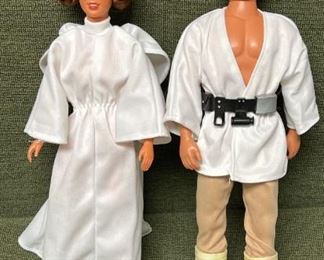 1978 STAR WARS Action Figures Princess Leia  Luke Skywalker