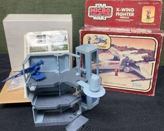 1982 Star Wars Micro X Wing Fighter Death Star Escape Playset