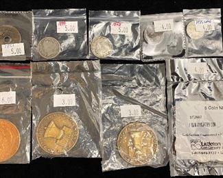 Some Old Coins & Tokens (1850’s & newer)