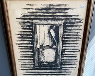 “Untitled” 2/10 c1976 M. Otto approximately 24”x19” WAS $30…25% OFF price = 22.50.