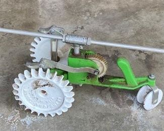 Vintage Sears Green Iron Walking Sprinkler