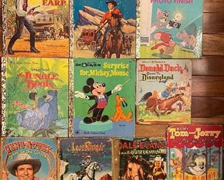 Little Golden Books - Wyatt Earp, Wells Fargo, Tom & Jerry, The Jungle Book, Mickey Mouse