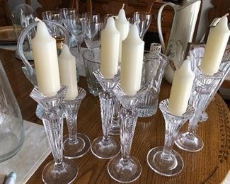 Waterford glass candlesticks