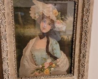 Vintage Queen of the Roses Framed Art