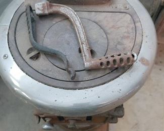 Cast Iron Stove with Nickel Rim