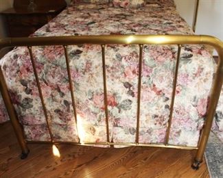 The patina on the brass bed is beautiful.