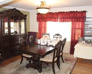 The dining room is full of quality, clean items.