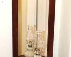 Narrow hall tree. 18"W x 79 1/2" H.