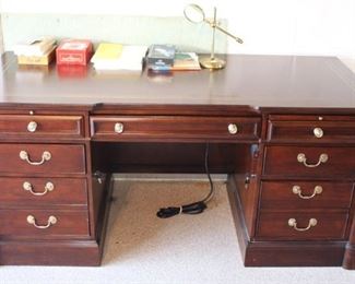 Eddie Bauer Home executive desk, by Lane.                                68" W x 31"D x 30 1/2" H.