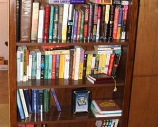 Lots of books for sale.  The bookcase is not for sale.