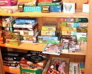 Lots of puzzles and games.