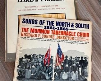The Mormon Tabernacle Choir vintage vinyl albums
