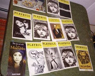 Playbills from NYC Broadway plays,