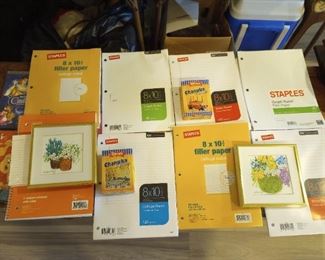 Paper stationary stuff etc,