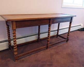 Barley Twist Legs Console Table, or fine hardwood sofa Table, 