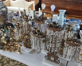 Lamp bases, crystals