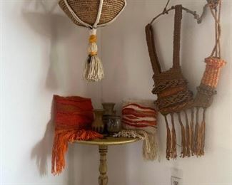 Vintage Macram  Pottery