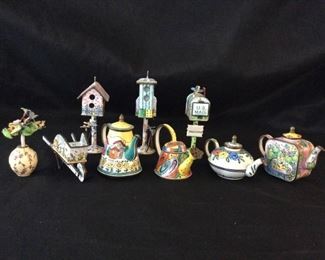 Vintage Enamelware Tea Pots Bird Houses, Including Kevin Chen, Matisse  Empress Arts LTD.