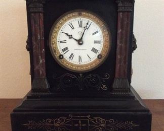 Ansonia Clock Co. French Victorian Mantel Clock circa 1882 named Nero