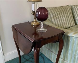 1 of 2 drop leaf side tables